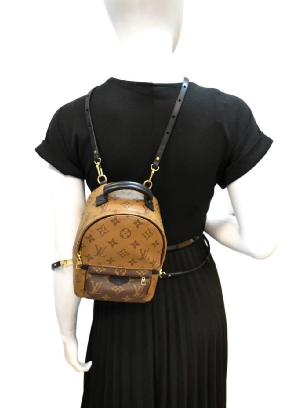 Authentic Louis Vuitton Reverse Monogram Palm Springs Mini Backpack / Bag - Picture 3 of 16